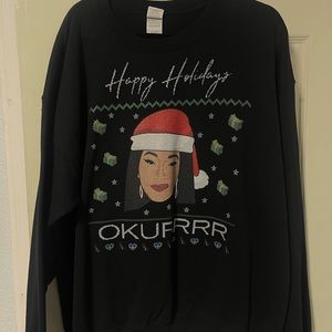 Cardi B holiday crewneck